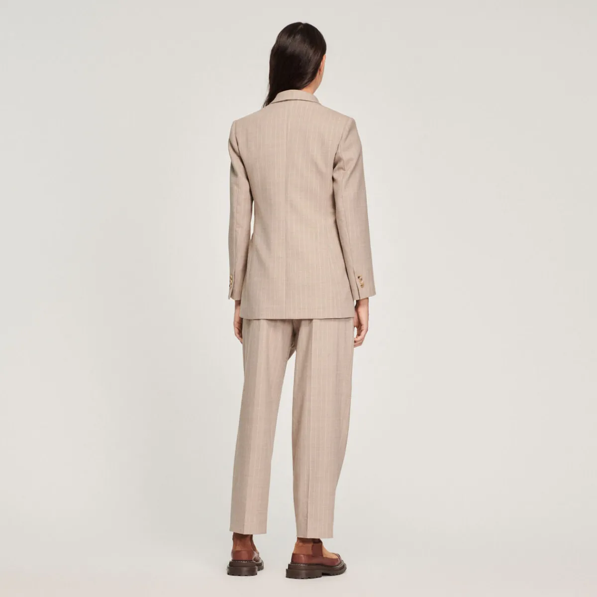 Best Tailored Pinstripe Jacket Women Matching Sets