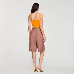 Cheap Tied Crop Top Women Sweaters & Cardigans