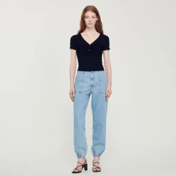 Outlet Tied Cropped Sweater Women Sweaters & Cardigans