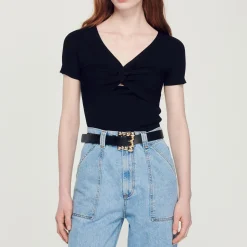 Outlet Tied Cropped Sweater Women Sweaters & Cardigans
