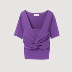 Hot Tied Cropped Sweater Women Sweaters & Cardigans
