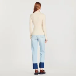 Online Topstitched Fine Knit Cardigan Women Sweaters & Cardigans