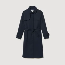 Sale Trench Coat With Pleated Inset Women Coats