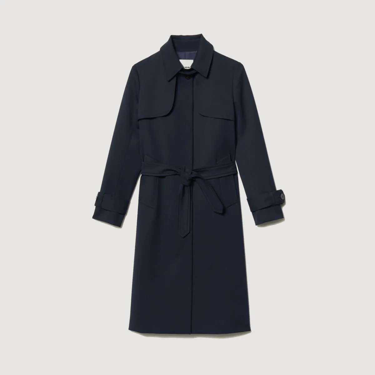 Sale Trench Coat With Pleated Inset Women Coats