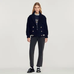 Flash Sale Tweed Blouson Jacket Women Jackets & Blazers