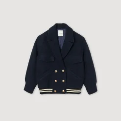 Flash Sale Tweed Blouson Jacket Women Jackets & Blazers