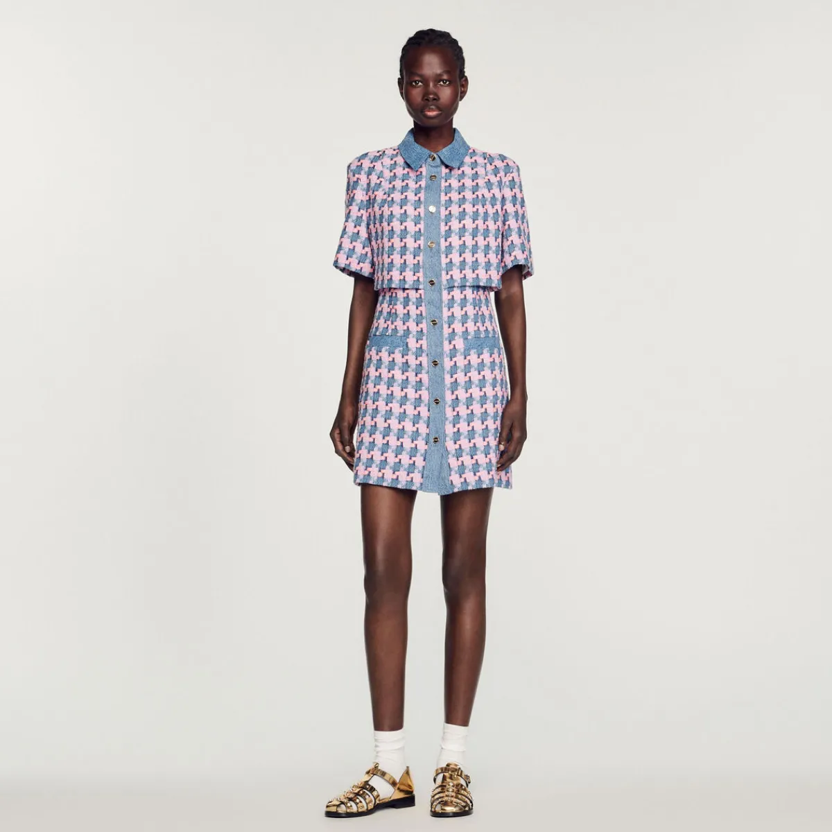 Online Tweed Dress Women Dresses