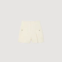 Cheap Tweed High-Waisted Shorts Women Matching Sets