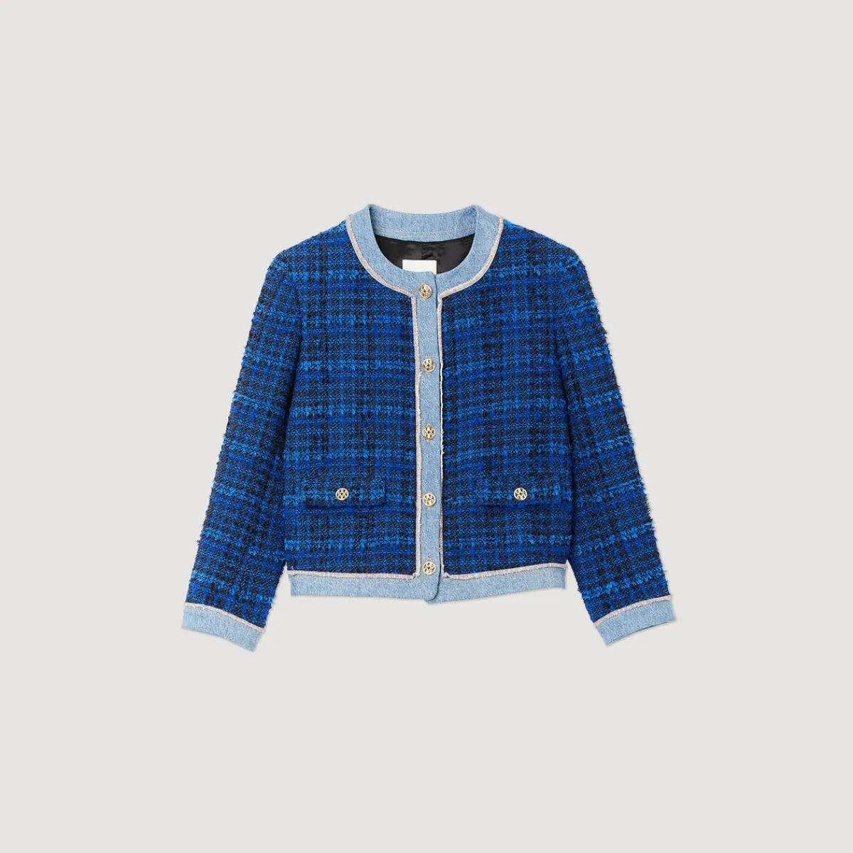 Fashion Tweed Jacket Women Matching Sets