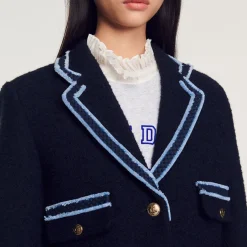 Flash Sale Tweed Jacket With Contrasting Trim Women Jackets & Blazers