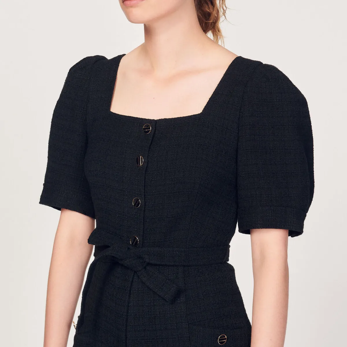 Outlet Tweed Jumpsuit Women Jumpsuits