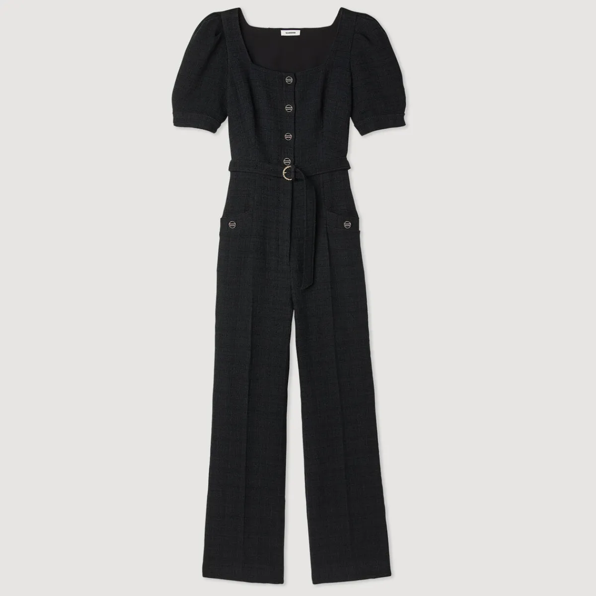 Outlet Tweed Jumpsuit Women Jumpsuits