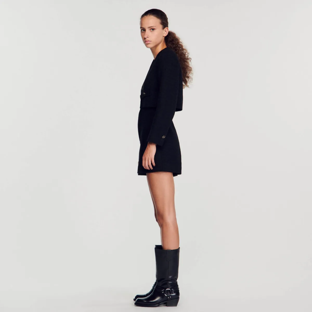 Outlet Tweed Playsuit Women Jumpsuits