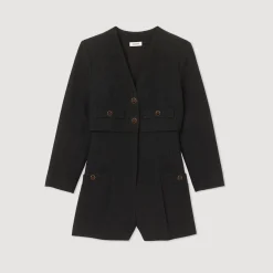 Outlet Tweed Playsuit Women Jumpsuits