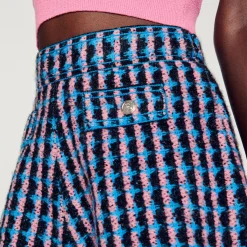 Flash Sale Tweed Shorts Women Matching Sets