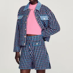 Flash Sale Tweed Shorts Women Matching Sets