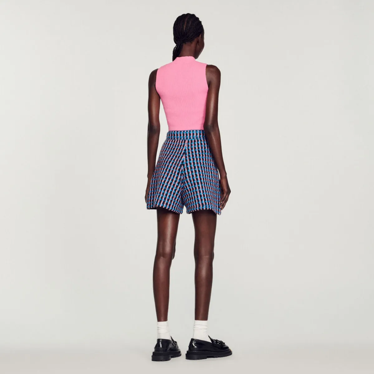Flash Sale Tweed Shorts Women Matching Sets