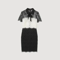 Cheap Two-Tone Lace Dress Women Dresses