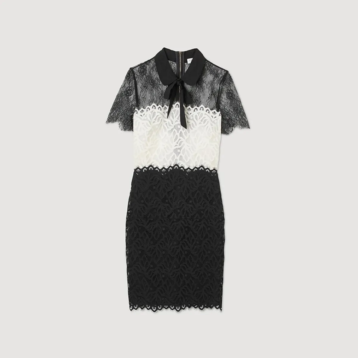 Cheap Two-Tone Lace Dress Women Dresses