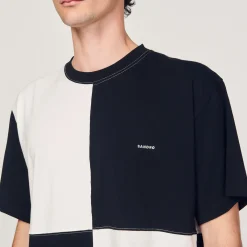 Shop Two-Tone Organic Cotton T-Shirt Men T-Shirts & Polos