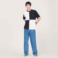 Shop Two-Tone Organic Cotton T-Shirt Men T-Shirts & Polos