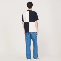Shop Two-Tone Organic Cotton T-Shirt Men T-Shirts & Polos