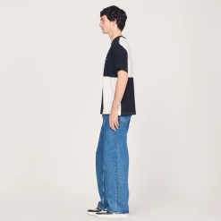 Shop Two-Tone Organic Cotton T-Shirt Men T-Shirts & Polos