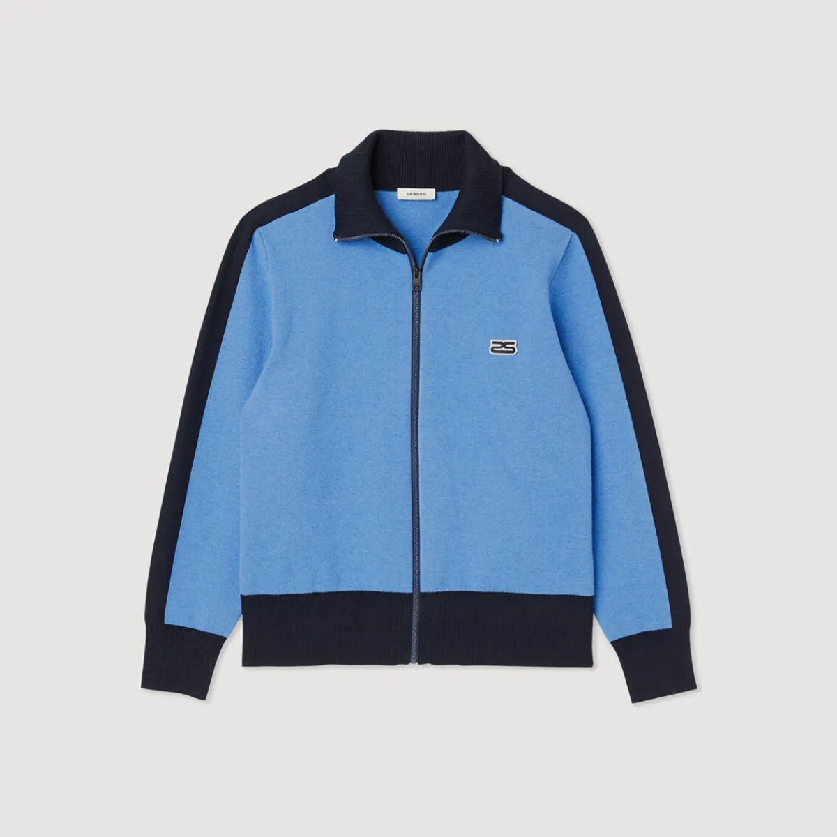 Best Two-Tone Zip Cardigan Men Sweatshirts