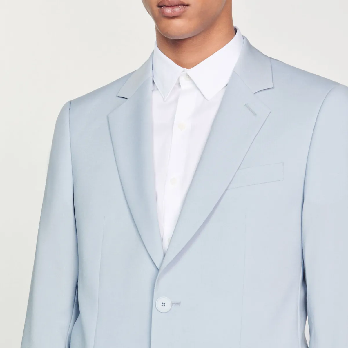 New Virgin Wool Suit Jacket Men Suits & Blazers