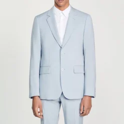New Virgin Wool Suit Jacket Men Suits & Blazers
