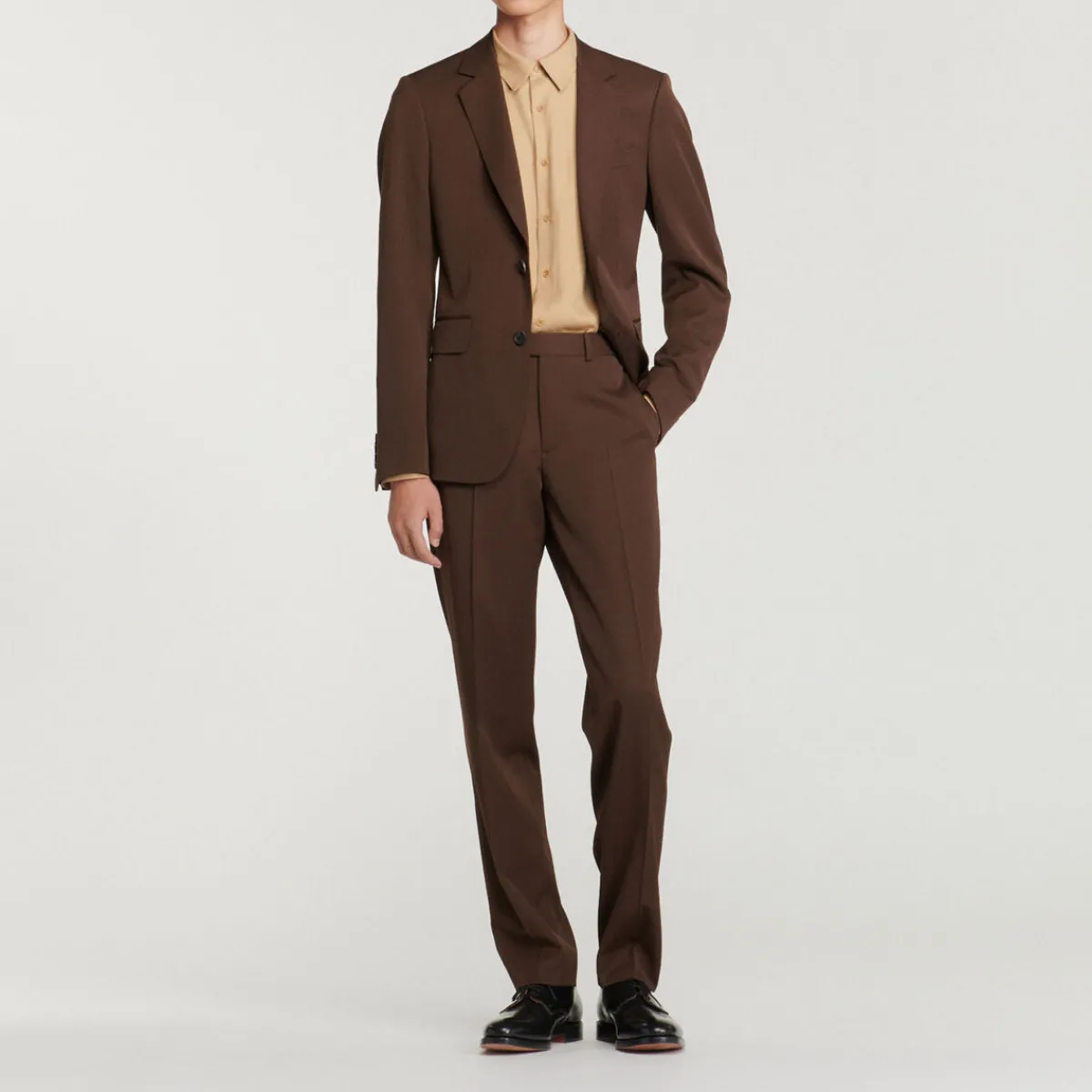 Outlet Virgin Wool Suit Pants Men Suits & Blazers