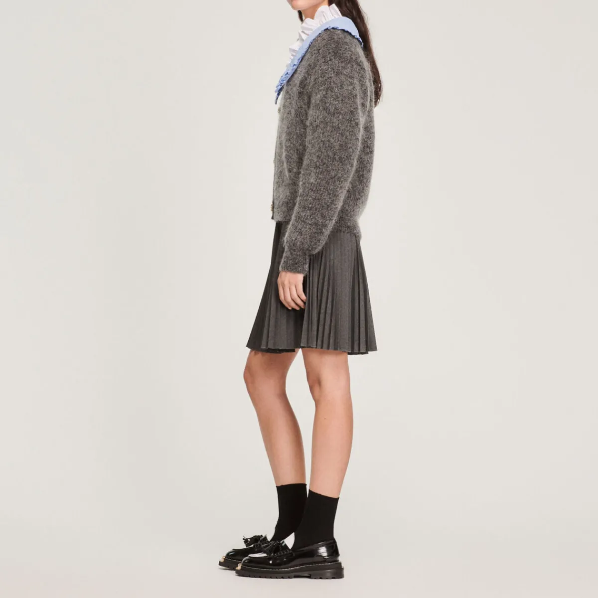 New Wide Neck Knit Cardigan Women Sweaters & Cardigans