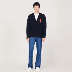 Fashion Wool And Cashmere Hot Stuff Cardigan Men Sweaters & Cardigans