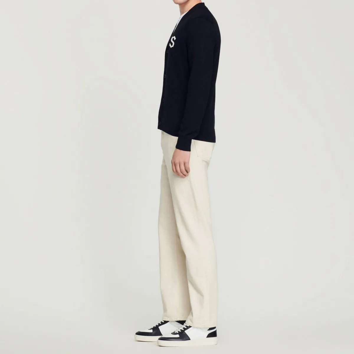 Hot Wool Cardigan With S Patch Men Sweaters & Cardigans