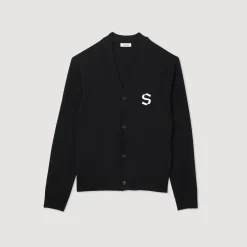 Hot Wool Cardigan With S Patch Men Sweaters & Cardigans