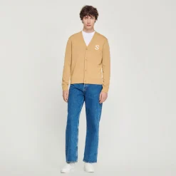 Flash Sale Wool Cardigan With S Patch Men Sweaters & Cardigans