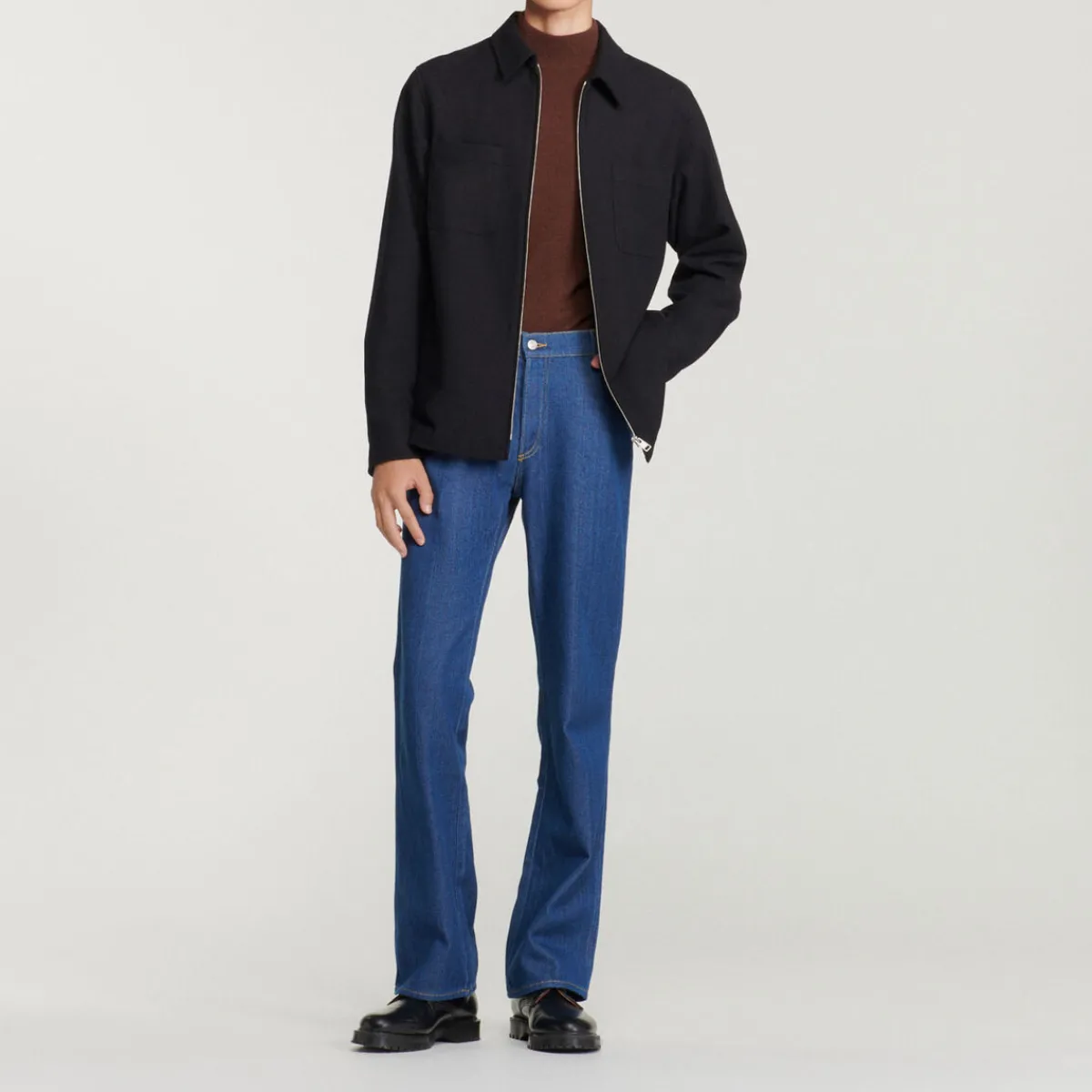 Store Wool Overshirt Men Jackets