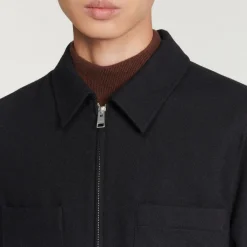Store Wool Overshirt Men Jackets