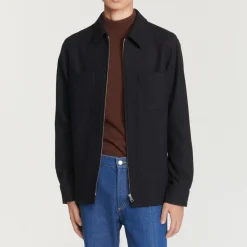Store Wool Overshirt Men Jackets