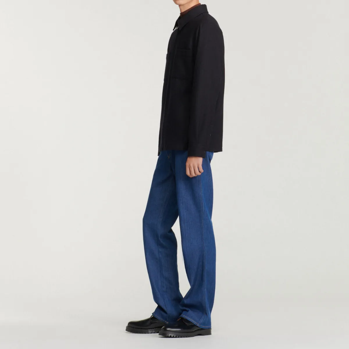 Store Wool Overshirt Men Jackets
