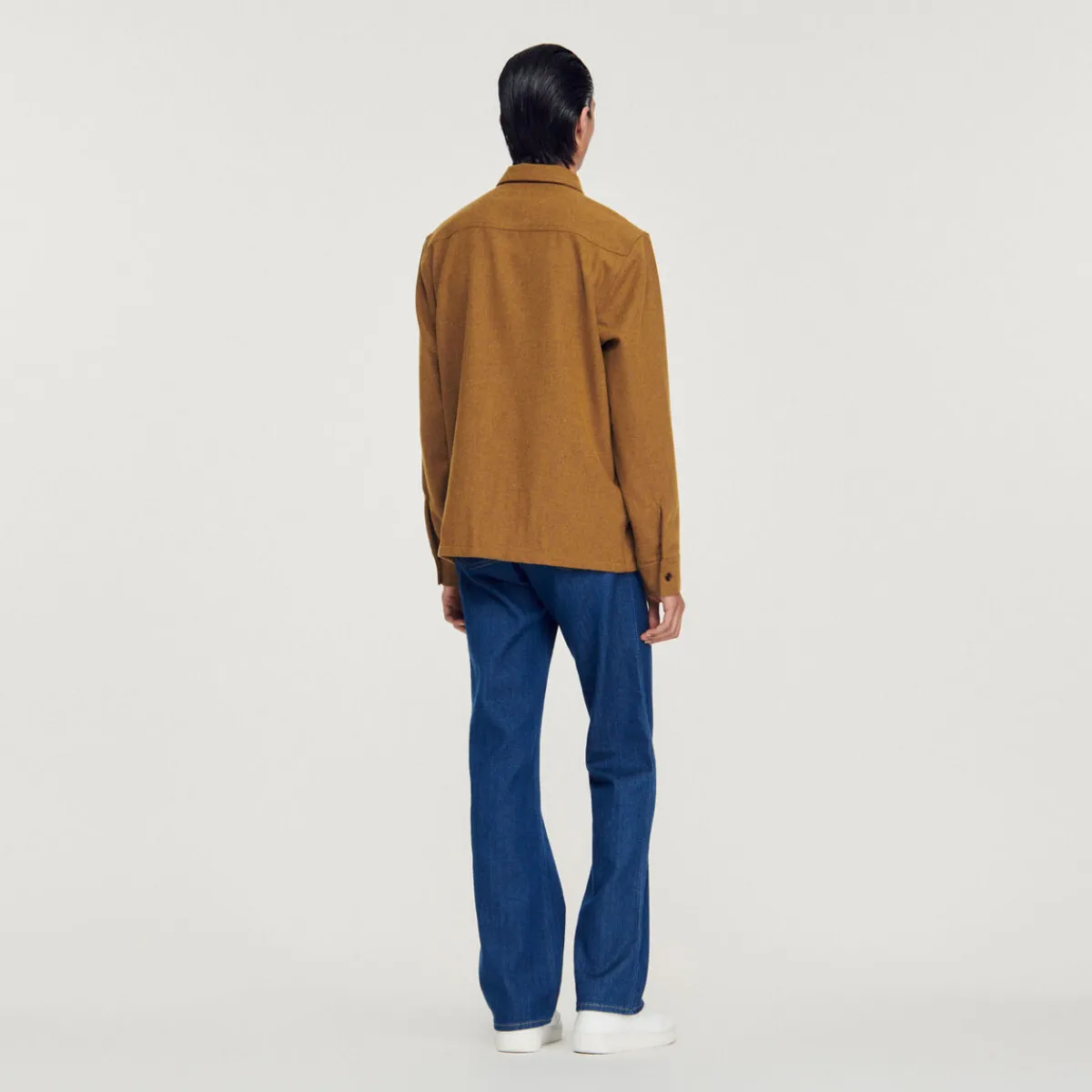 Shop Wool Overshirt Men Shirts