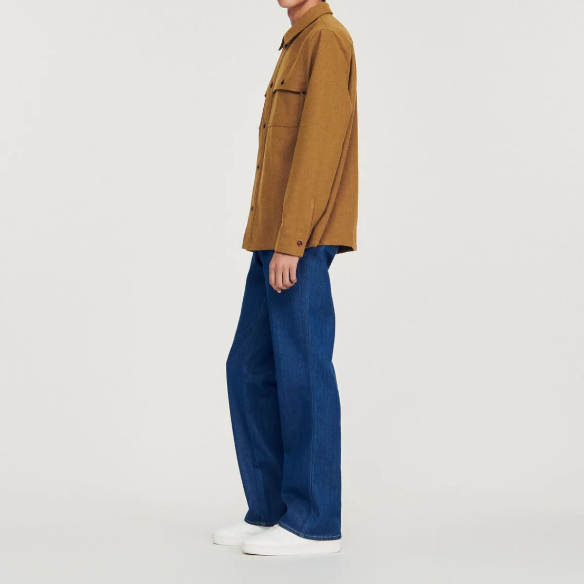 Shop Wool Overshirt Men Shirts