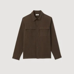 Shop Wool Overshirt Men Shirts