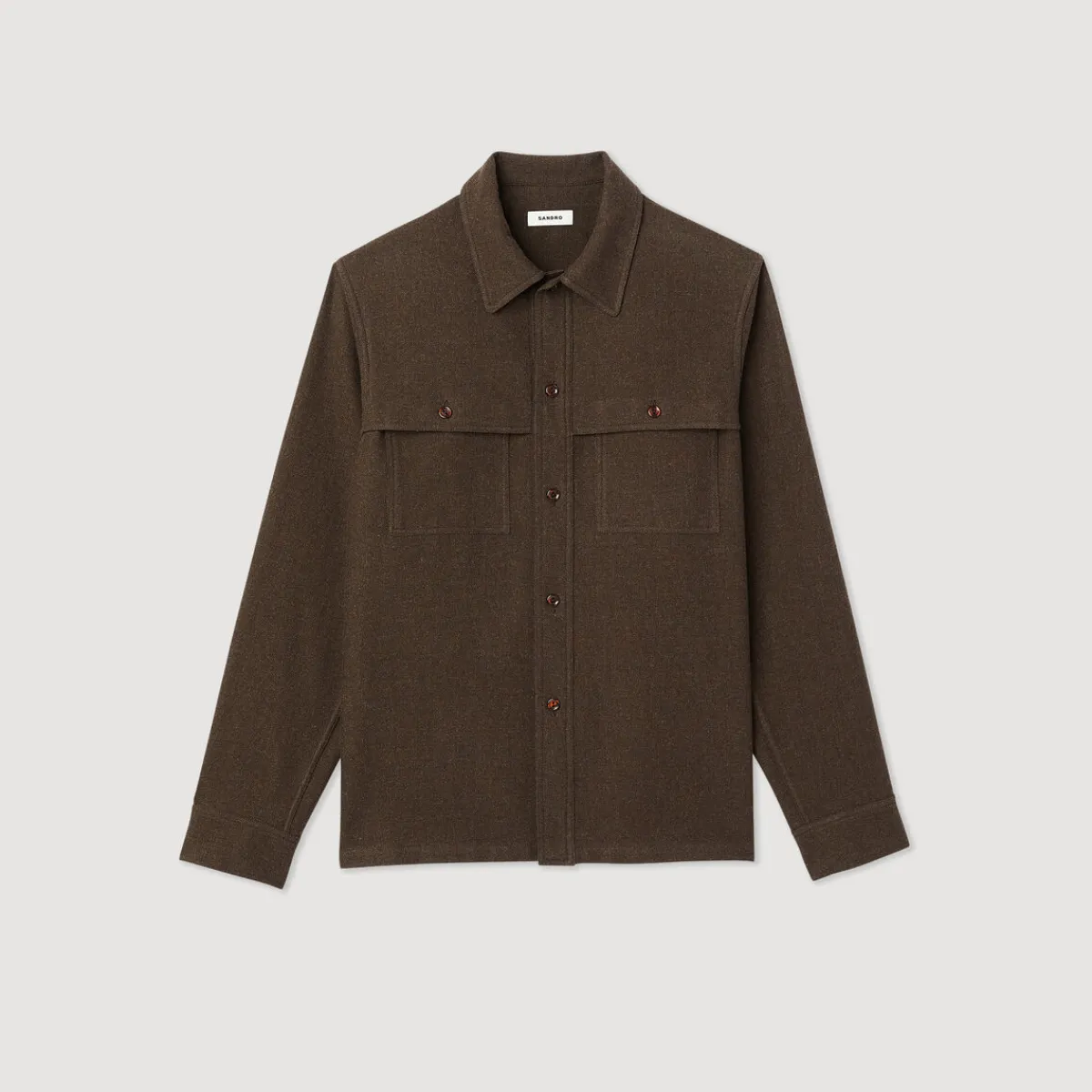 Shop Wool Overshirt Men Shirts