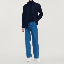 Fashion Wool Overshirt Men Shirts