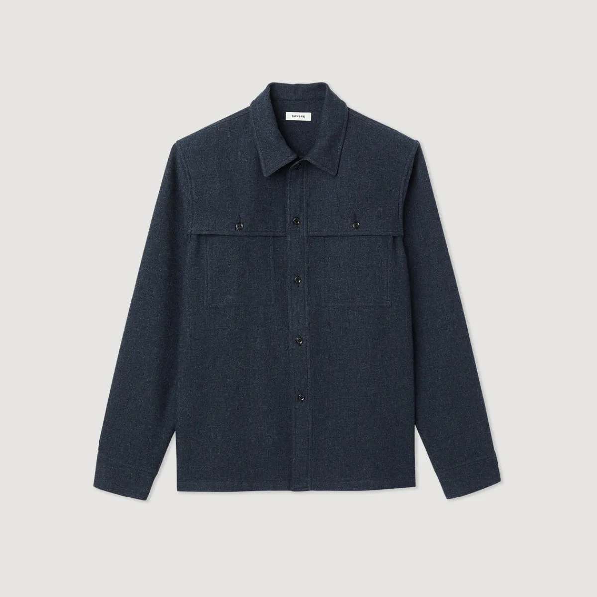 Fashion Wool Overshirt Men Shirts