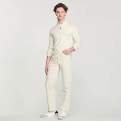 Online Wool Sweater With Zipped Collar Men Sweaters & Cardigans