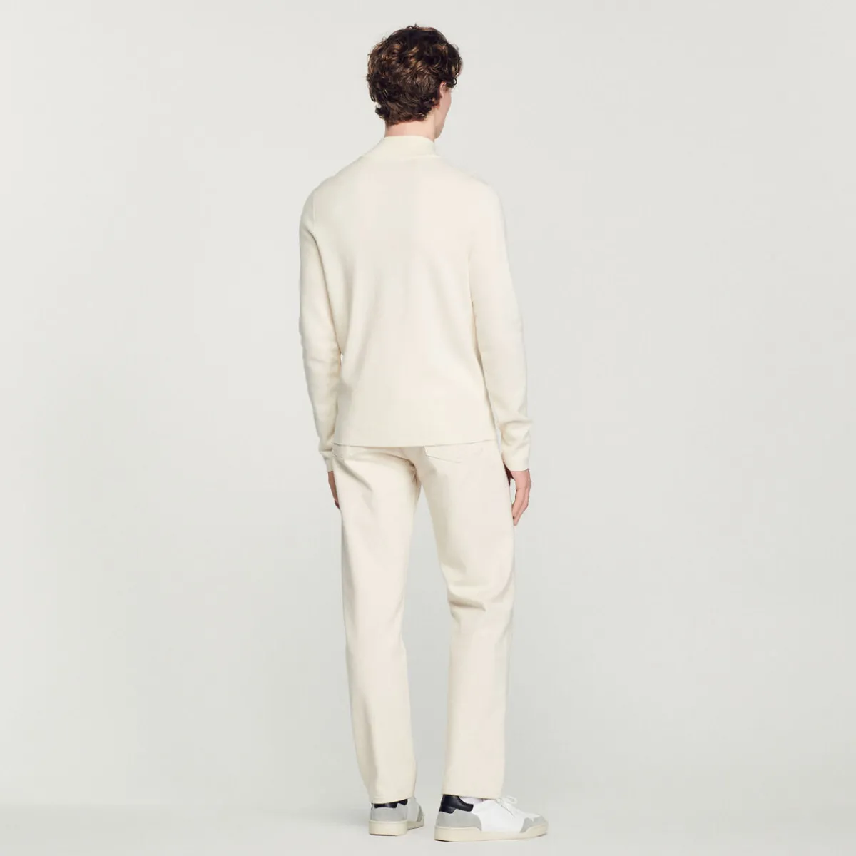 Online Wool Sweater With Zipped Collar Men Sweaters & Cardigans