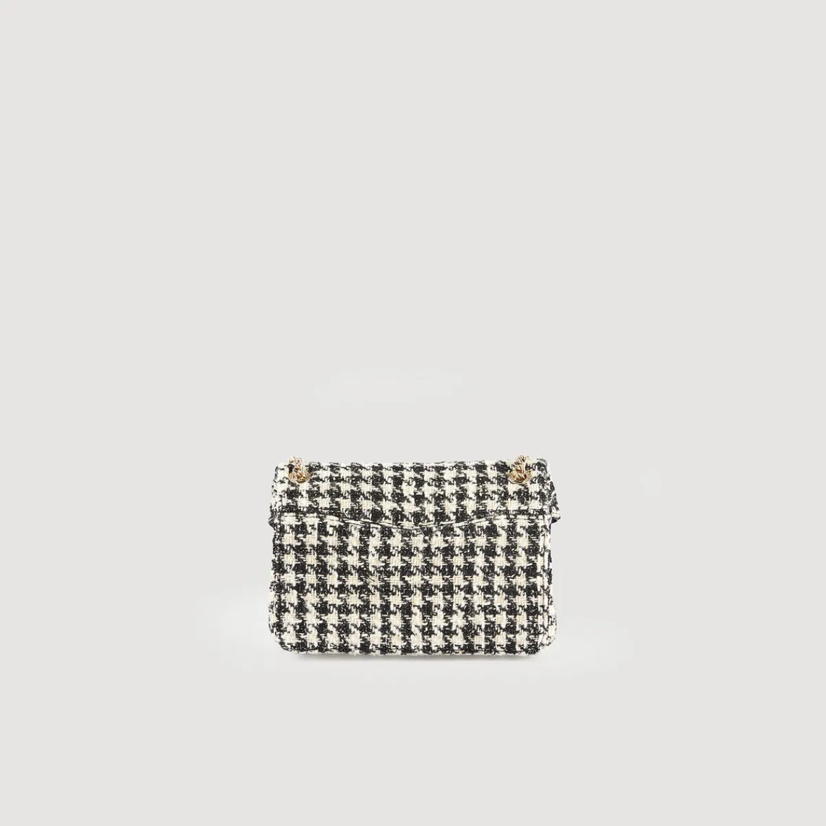 Shop Yza Tweed Houndstooth Bag Women Pouches & Handbags