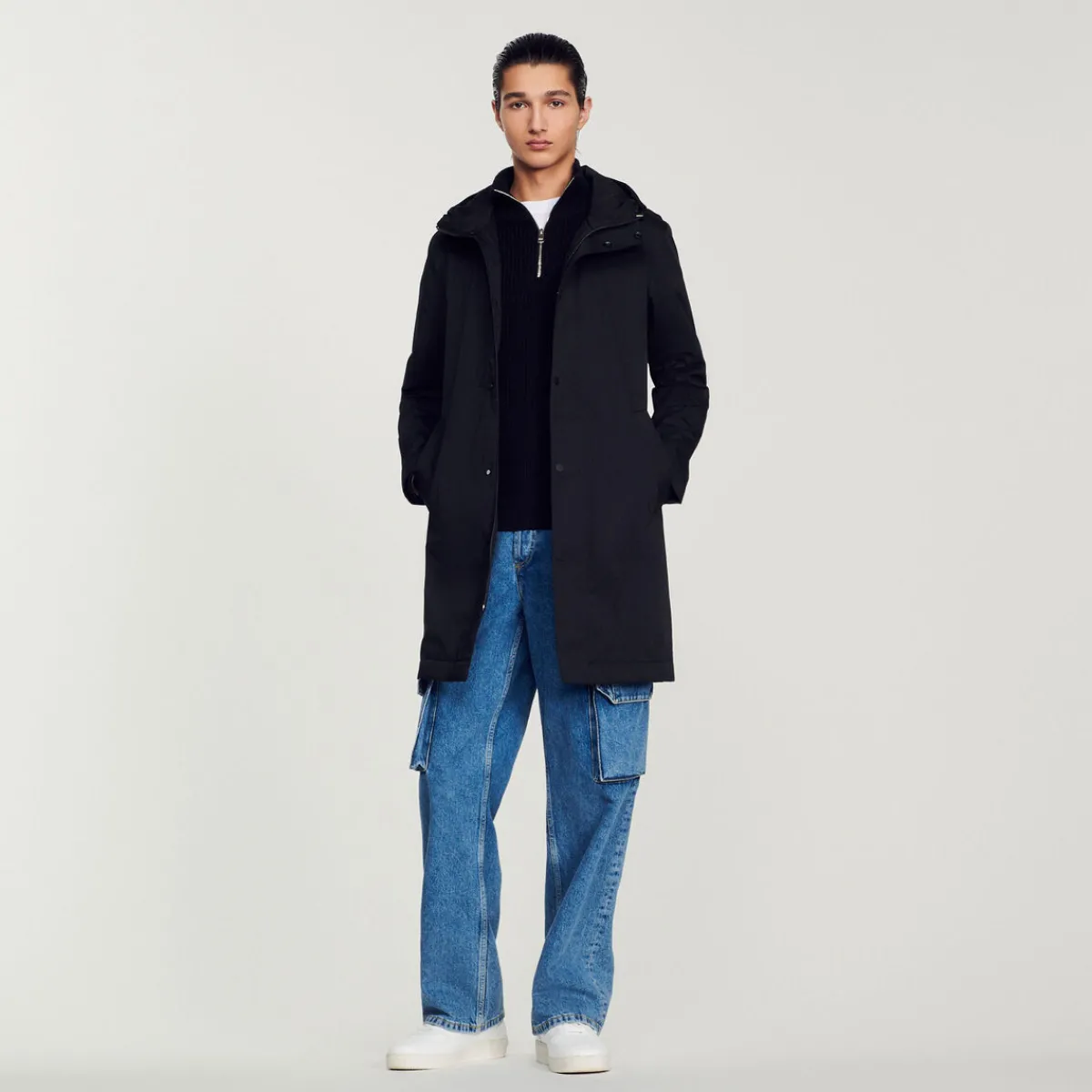 Discount Zip Waterproof Jacket Men Coats